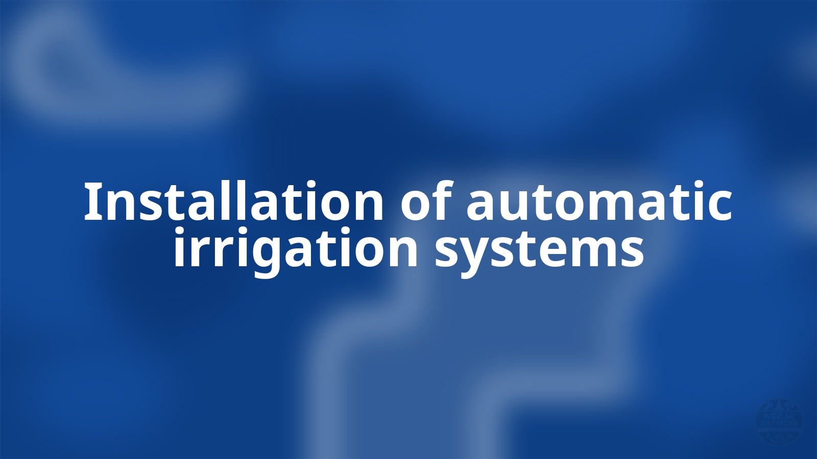 Installation of automatic irrigation systems Nerja