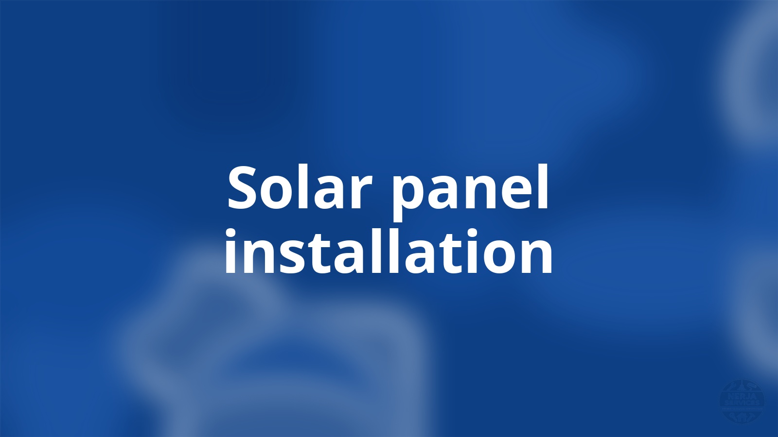 Solar panel installation Nerja