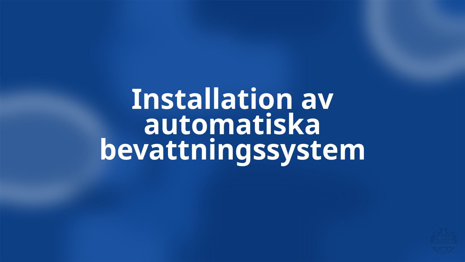 Installation av automatiska bevattningssystem Nerja