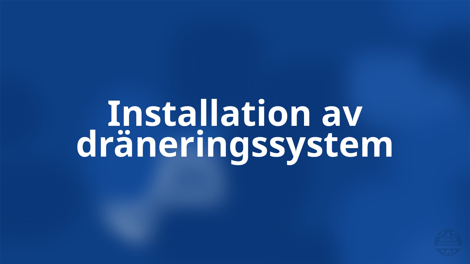 Installation av dräneringssystem Nerja