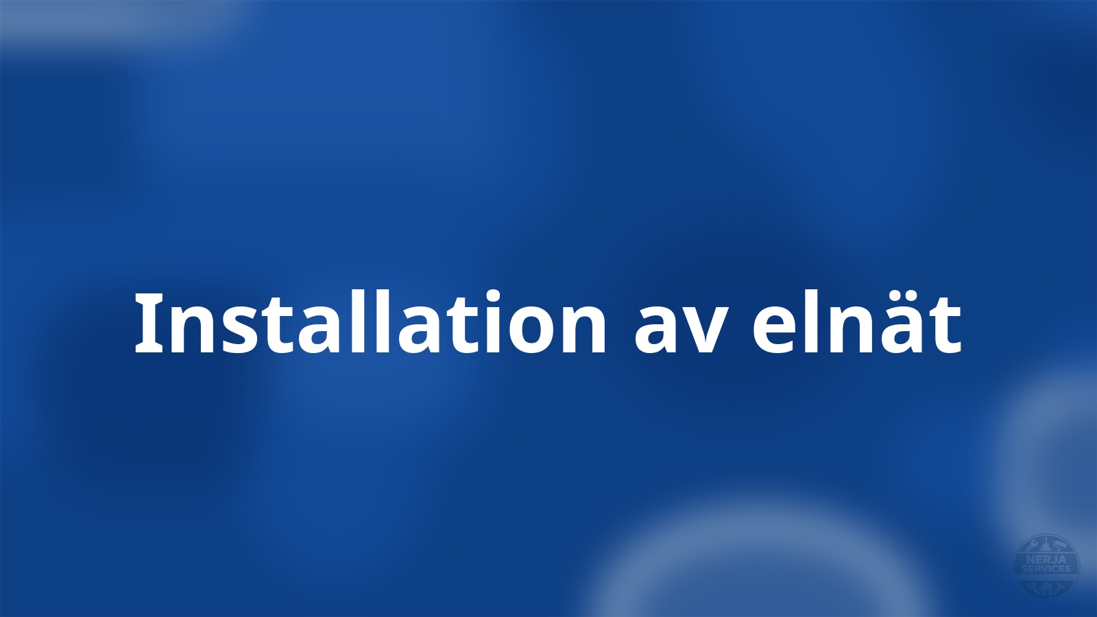 Installation av elnät Nerja